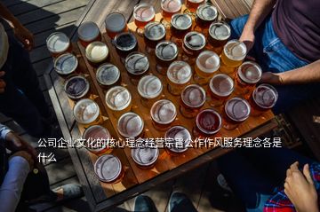 公司企業(yè)文化的核心理念經(jīng)營(yíng)宗旨公作作風(fēng)服務(wù)理念各是什么
