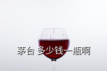 茅臺(tái) 多少錢一瓶啊