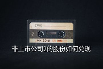 非上市公司2的股份如何兌現(xiàn)