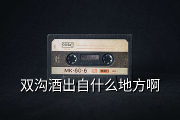 雙溝酒出自什么地方啊