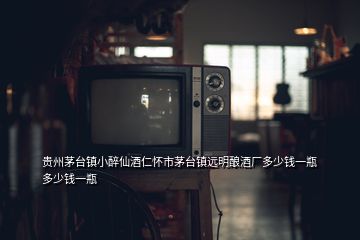 貴州茅臺鎮(zhèn)小醉仙酒仁懷市茅臺鎮(zhèn)遠(yuǎn)明釀酒廠多少錢一瓶多少錢一瓶