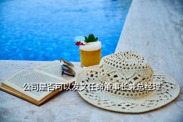 公司是否可以發(fā)文任命董事長(zhǎng)兼總經(jīng)理