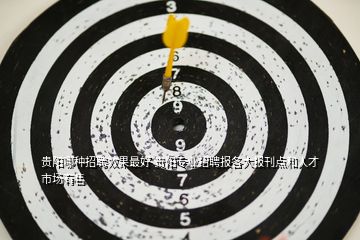 貴陽哪種招聘效果最好 貴陽專業(yè)招聘報各大報刊點和人才市場有售