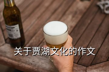 關于賈湖文化的作文