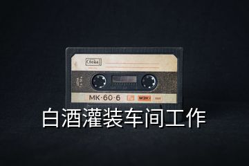 白酒灌裝車(chē)間工作