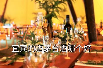 宜賓的酒茅臺酒哪個好