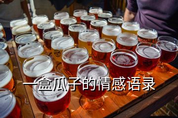 一盒瓜子的情感語(yǔ)錄