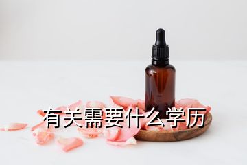 有關需要什么學歷