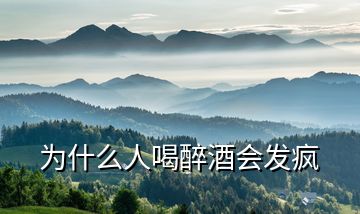 為什么人喝醉酒會發(fā)瘋