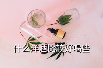 什么洋酒比較好喝些