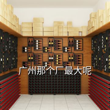 廣州那個廠最大呢