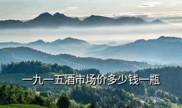 一九一五酒市場價(jià)多少錢一瓶
