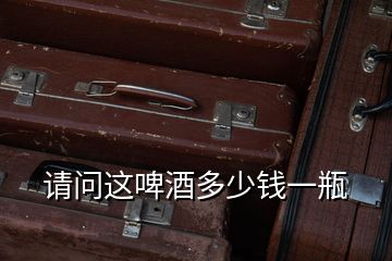 請(qǐng)問(wèn)這啤酒多少錢一瓶