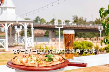 急求一篇大一在工廠的社會(huì)實(shí)踐報(bào)告 兩千字 感謝