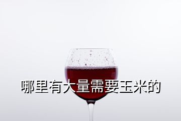 哪里有大量需要玉米的