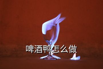 啤酒鴨怎么做