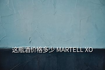 這瓶酒價格多少 MARTELL XO