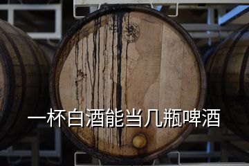 一杯白酒能當幾瓶啤酒