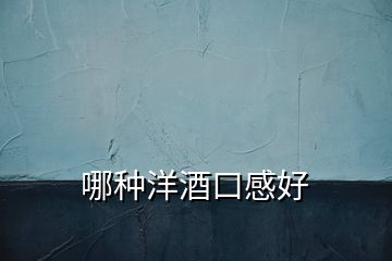 哪種洋酒口感好