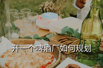 開一個(gè)啤酒廠如何規(guī)劃