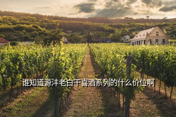 誰知道源灃老白干喜酒系列的什么價位啊