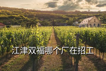 江津雙福哪個(gè)廠在招工