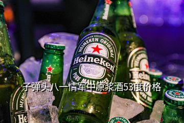 子彈頭八一情軍中原漿酒53度價(jià)格