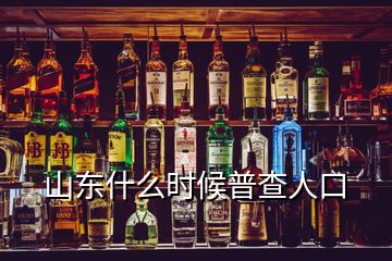 山東什么時(shí)候普查人口