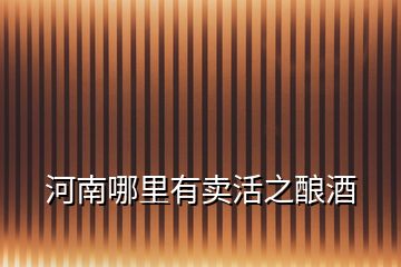 河南哪里有賣活之釀酒