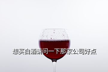 想買白酒請(qǐng)問一下那家公司好點(diǎn)