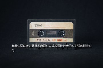 有哪些洞藏老壇酒批發(fā)商要公司規(guī)模要比較大的實力強的那些公司
