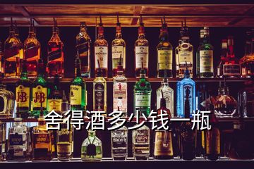 舍得酒多少錢一瓶
