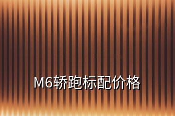M6轎跑標(biāo)配價格