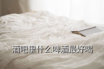 酒吧里什么啤酒最好喝