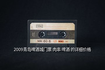2009青島啤酒城門(mén)票 肉串 啤酒 的詳細(xì)價(jià)格