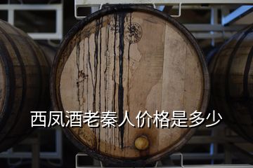 西鳳酒老秦人價格是多少