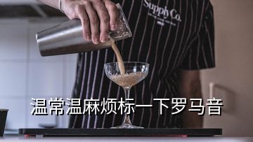 溫常溫麻煩標一下羅馬音