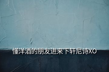 懂洋酒的朋友進來下軒尼詩XO