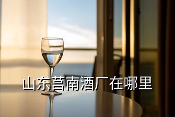 山東莒南酒廠在哪里