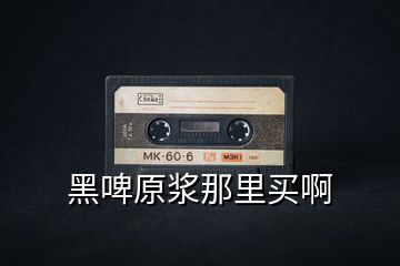黑啤原漿那里買啊