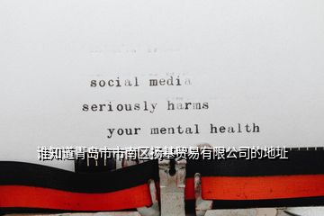 誰知道青島市市南區(qū)揚(yáng)基貿(mào)易有限公司的地址