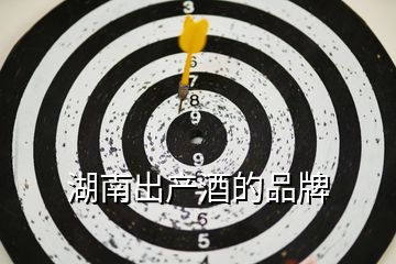 湖南出產酒的品牌
