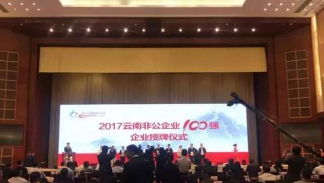 茅糧酒業(yè)集團(tuán)再次榮獲“云南省非公企業(yè)100強”